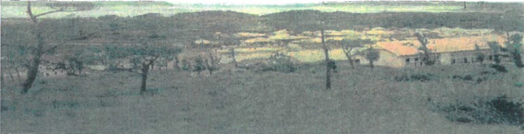 与勝病院ができる高台